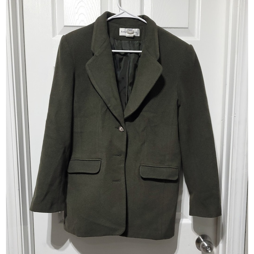 Norton McNaughton Jacket Women's Size 8 Brown Blazer Pocket Flaps